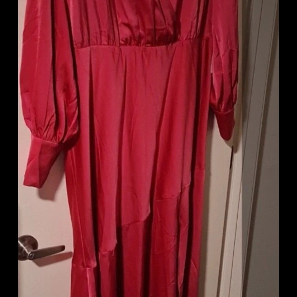 Eloquii Crimson Long-Sleeve Maxi Dress